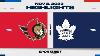 NHL Highlights Senators Vs Maple Leafs November 8 2023