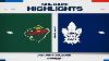 NHL Highlights Wild Vs Maple Leafs January 29 2025