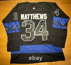 NHL Hockey Toronto Maple Leafs Austin Matthews #34 Jersey Large adidas Black NWT