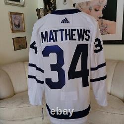 NHL Hockey Toronto Maple Leafs Auston Matthews #34 Away Jersey Medium Adidas NWT