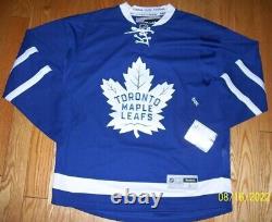 NHL Hockey Toronto Maple Leafs Jersey Large Reebok Blue NEW NWT