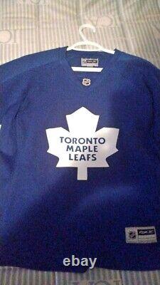 NHL Hockey Toronto Maple Leafs Practice Jersey Large Blue Reebok