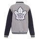 NHL Toronto Maple Leafs Reversible Fleece Jacket JH Embroidered Logos
