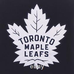 NHL Toronto Maple Leafs Reversible Fleece Jacket PVC Sleeves Embroidered Logos