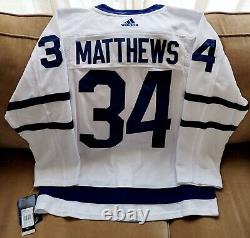 NWT Adidas 50 (M) AUSTON MATTHEWS Toronto Maple Leafs Away Jersey