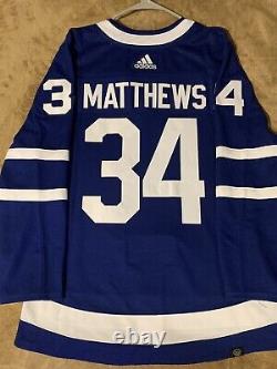 NWT Authentic Auston Matthews Adidas Primegreen Toronto Maple Leafs Jersey 44