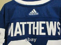 New Auston Matthews Authentic Adidas Toronto Maple Leafs Blue Jersey Med 50
