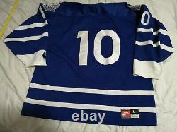 Nike Toronto maple leafs jersey men L George Armstrong 10 blue away