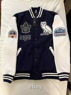 OVO X Roots X Toronto Maple Leafs Varsity Jacket