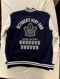 OVO X Roots X Toronto Maple Leafs Varsity Jacket