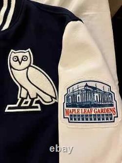 OVO X Roots X Toronto Maple Leafs Varsity Jacket