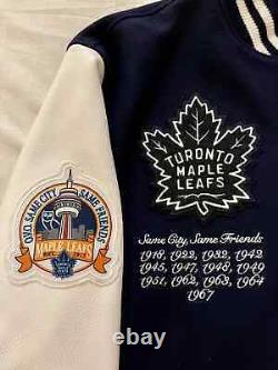 OVO X Roots X Toronto Maple Leafs Varsity Jacket