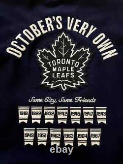 OVO X Roots X Toronto Maple Leafs Varsity Jacket