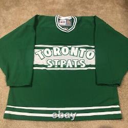(READ) CCM Toronto St. Pats Maple Leafs NHL Hockey Jersey Vintage Green L