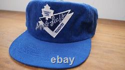 Rare 90's Vintage Toronto Maple Leafs Corduroy Hat NHL New with tags Snapback