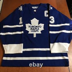 Reebok 6100 Authentic Mats Sundin Toronto Maple Leafs NHL Jersey Vintage Blue 52
