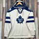 Reebok CCM Lacer Hoodie XL Purple Toronto Maple Leafs NHL Pullover Distressed