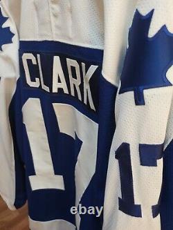Retro VINTAGE Toronto Maple Leafs Clark 17 CCM NHL Hockey Jersey ADULT Size XL