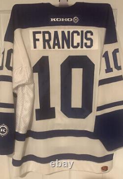 Ron Francis Toronto Maple Leafs Alternate Jersey KOHO Large
