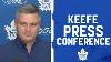 Sheldon Keefe Maple Leafs Practice November 15 2021