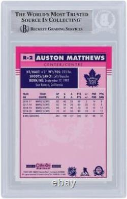 Signed Auston Matthews Maple Leafs Hockey Card