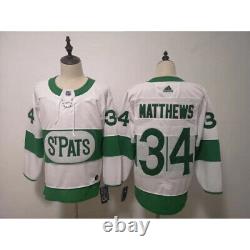 St. Pats Toronto Maple Leafs Auston Matthews #34 hockey jersey Mens 50 LARGE