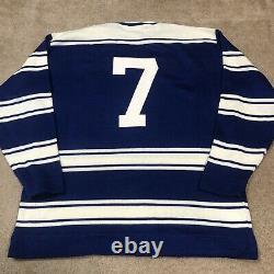 Stall & Dean Toronto Maple Leafs NHL Hockey Sweater Jersey Vintage Wool Blue XL
