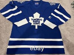 Starter Vintage Toronto Maple Leafs NHL Hockey Jersey Large Signed by Bower #1