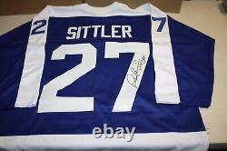 TORONTO MAPLE LEAFS DARRYL SITTLER Sewn Stitched Autographed Custom JERSEY JSA