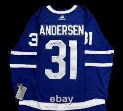 TORONTO MAPLE LEAFS FREDRIK ANDERSON JERSEY AUTOGRPAH With AJ SPORTS COA