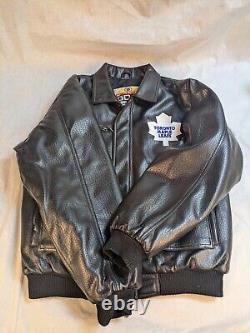 TORONTO MAPLE LEAFS Mighty Mac Winning Goal Small Adults Leather Jacket