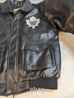 TORONTO MAPLE LEAFS Mighty Mac Winning Goal Small Adults Leather Jacket