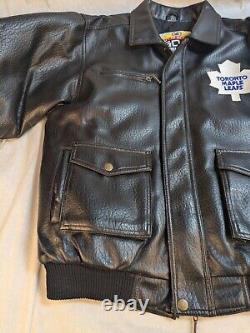 TORONTO MAPLE LEAFS Mighty Mac Winning Goal Small Adults Leather Jacket