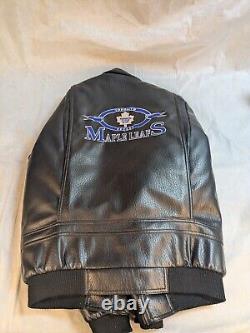 TORONTO MAPLE LEAFS Mighty Mac Winning Goal Small Adults Leather Jacket