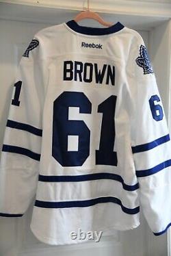 Team Issued Toronto Maple Leafs Connor Brown Rookie Season Reebok Jersey Away