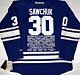 Terry Sawchuk Toronto Maple Leafs NHL Career Stats Tribute Reebok Hockey Jersey