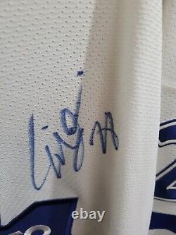 Tie Domi Retro Toronto Maple Leafs White Autographed Jersey Size Large