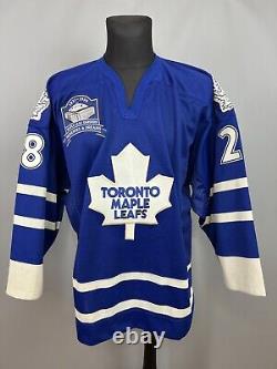 Tie Domi Toronto Maple Leafs Jersey Match Worn NHL Hockey Shirt Nike Size M