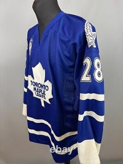 Tie Domi Toronto Maple Leafs Jersey Match Worn NHL Hockey Shirt Nike Size M