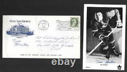Tim Horton Signed 1963 Toronto Maple Leafs Team Issued Postcard