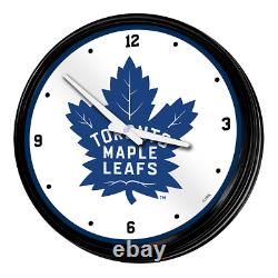 Toronto Maple Leaf Retro Lighted Wall Clock