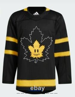 Toronto Maple Leafs Adidas Bieber Drew House Flipside Hockey Jersey Size Xlg