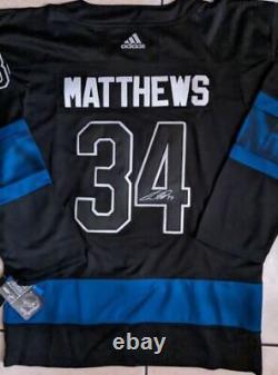 Toronto Maple Leafs Auston Matthews Autographed Adidas Black Alternate Jersey