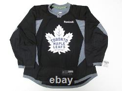 Toronto Maple Leafs Authentic Black Team Issued Reebok Practice Jersey Size 56