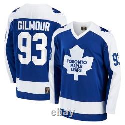Toronto Maple Leafs Blue Breakaway Heritage Doug Gilmour NHL Hockey Jersey Retro