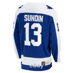 Toronto Maple Leafs Blue Breakaway Heritage Mats Sundin NHL Hockey Jersey Retro