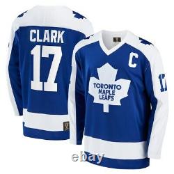Toronto Maple Leafs Blue Breakaway Heritage Wendel Clark NHL Hockey Jersey Retro