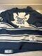 Toronto Maple Leafs CCM Jersey Mens Large Blue Vintage Knit Sweater NHL Hockey