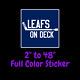 Toronto Maple Leafs Full Color Vinyl Decal Hydroflask decal Cornhole decal 2