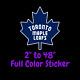 Toronto Maple Leafs Full Color Vinyl Decal Hydroflask decal Cornhole decal 3